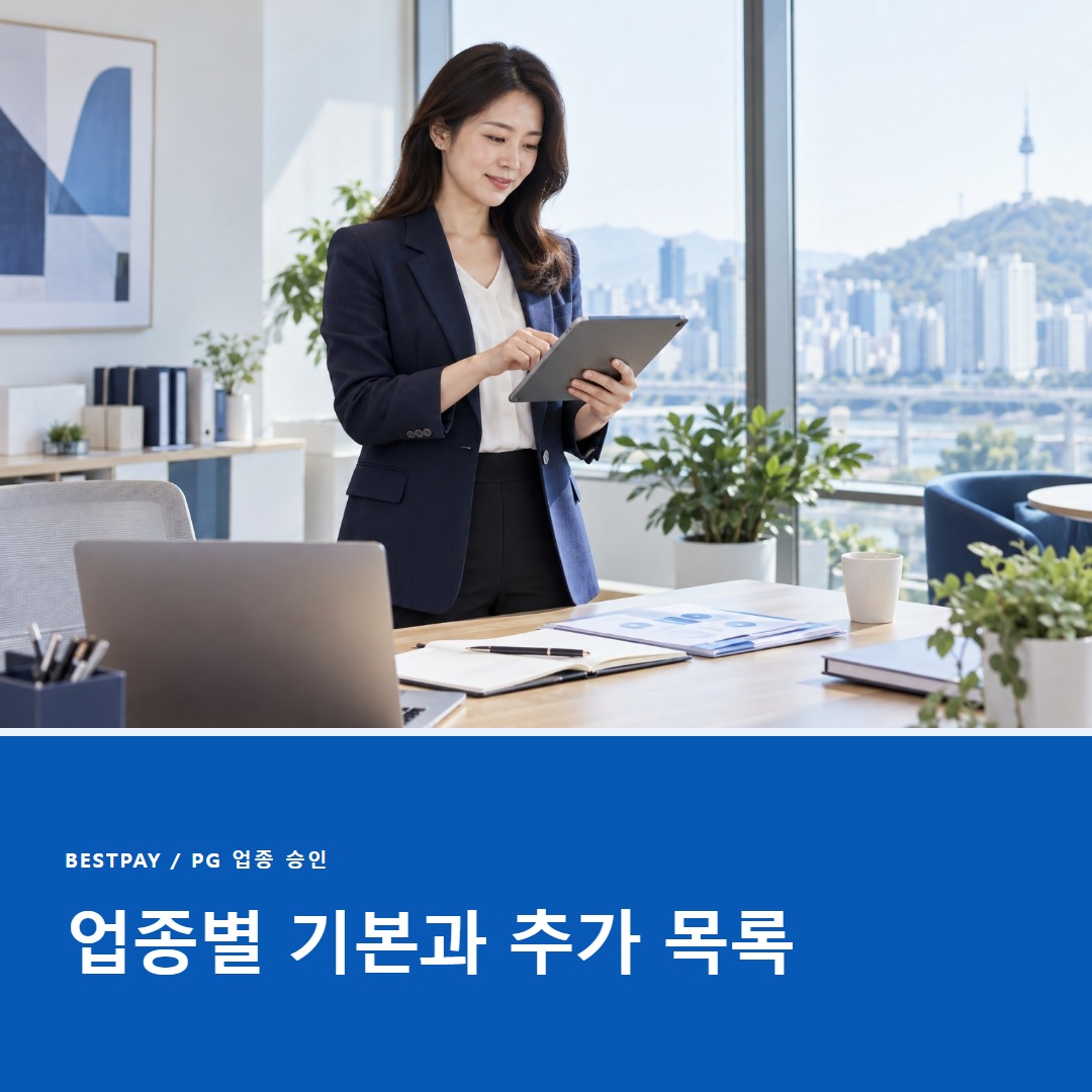 PG 승인 서류